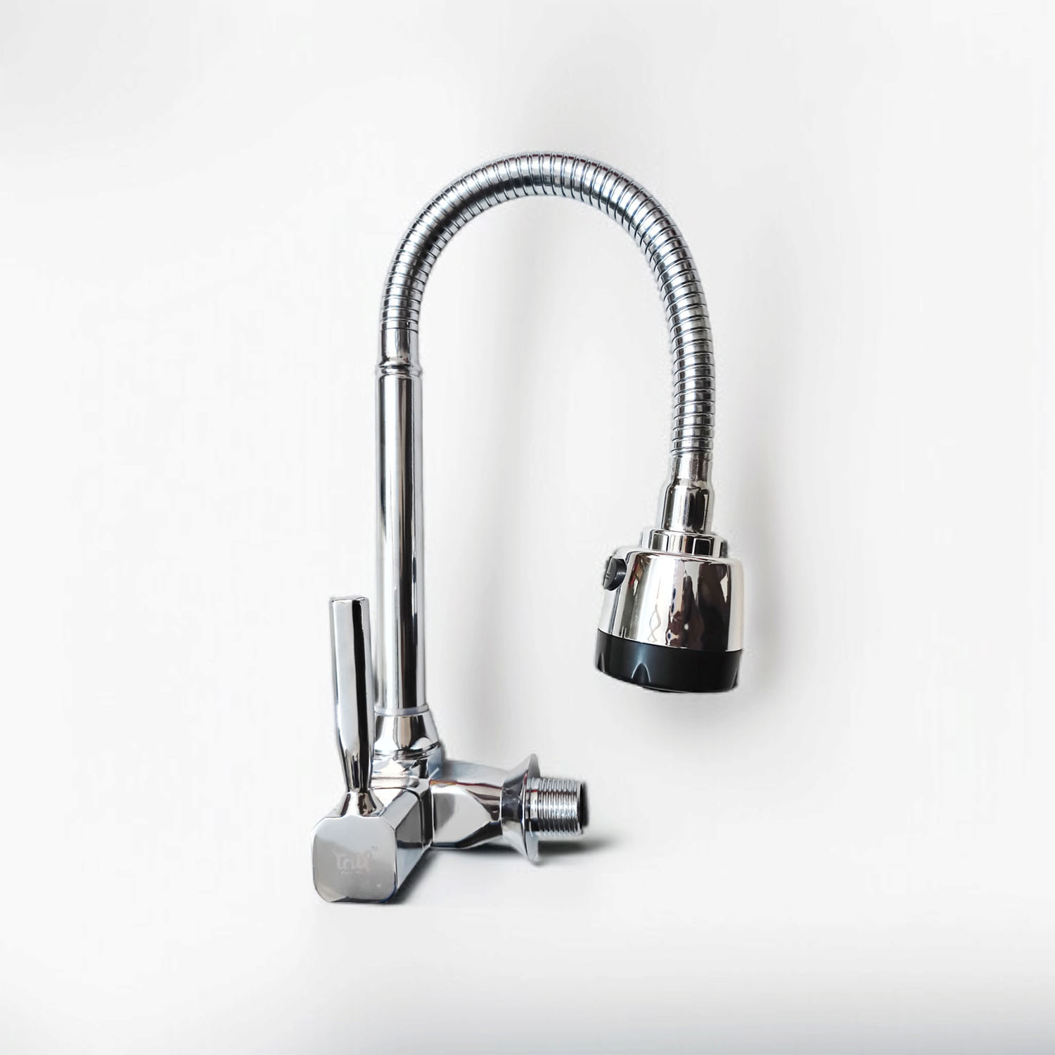 Picture of ATC Sanitaryware- Flexible Head Moving Sink Tap Wall Mount Tap for Kitchen [Chrome]