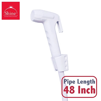 Picture of RFL-Shine 48 Inch Delux Toilet Push Shower- Hand Shower- Toilet Shower [Color- White]