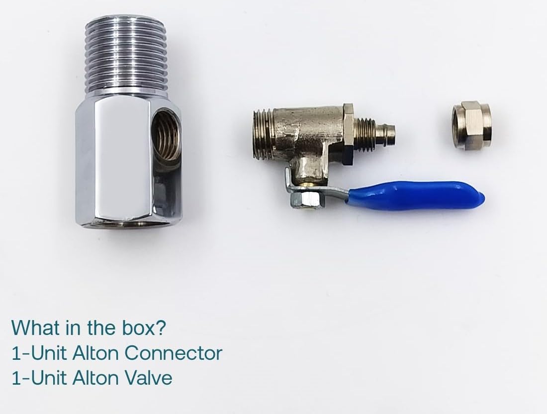 Picture of RO/UV/Water Filter Purifier Angle set, Brass, Inlet Valve/Connector [1/4" (6mm)]