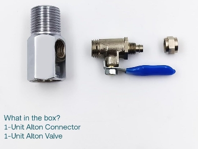 Picture of RO/UV/Water Filter Purifier Angle set, Brass, Inlet Valve/Connector [1/4" (6mm)]