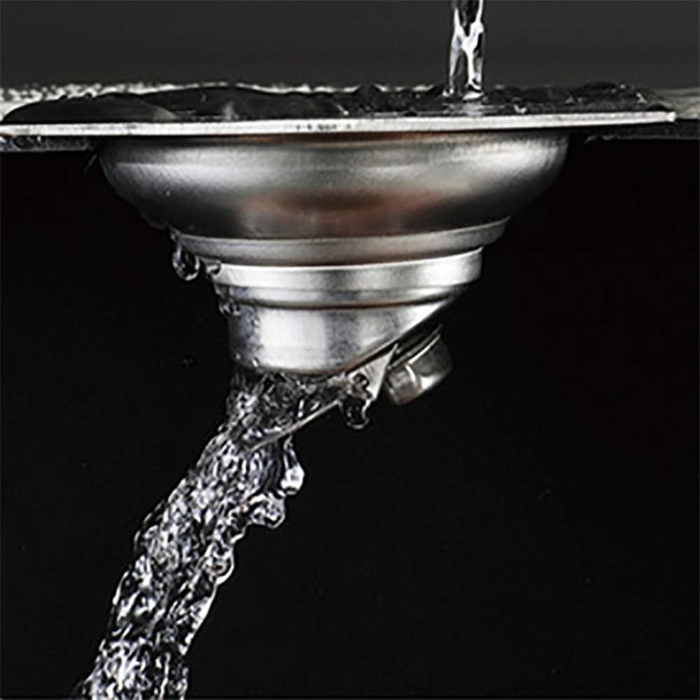 Picture of 5" Stainless Steel Square Bathroom Shower Waste Floor Drainer Grate [Heavy; Silver]