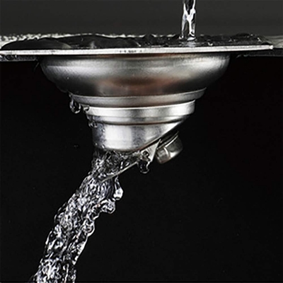 Picture of 5" Stainless Steel Square Bathroom Shower Waste Floor Drainer Grate [Heavy; Silver]