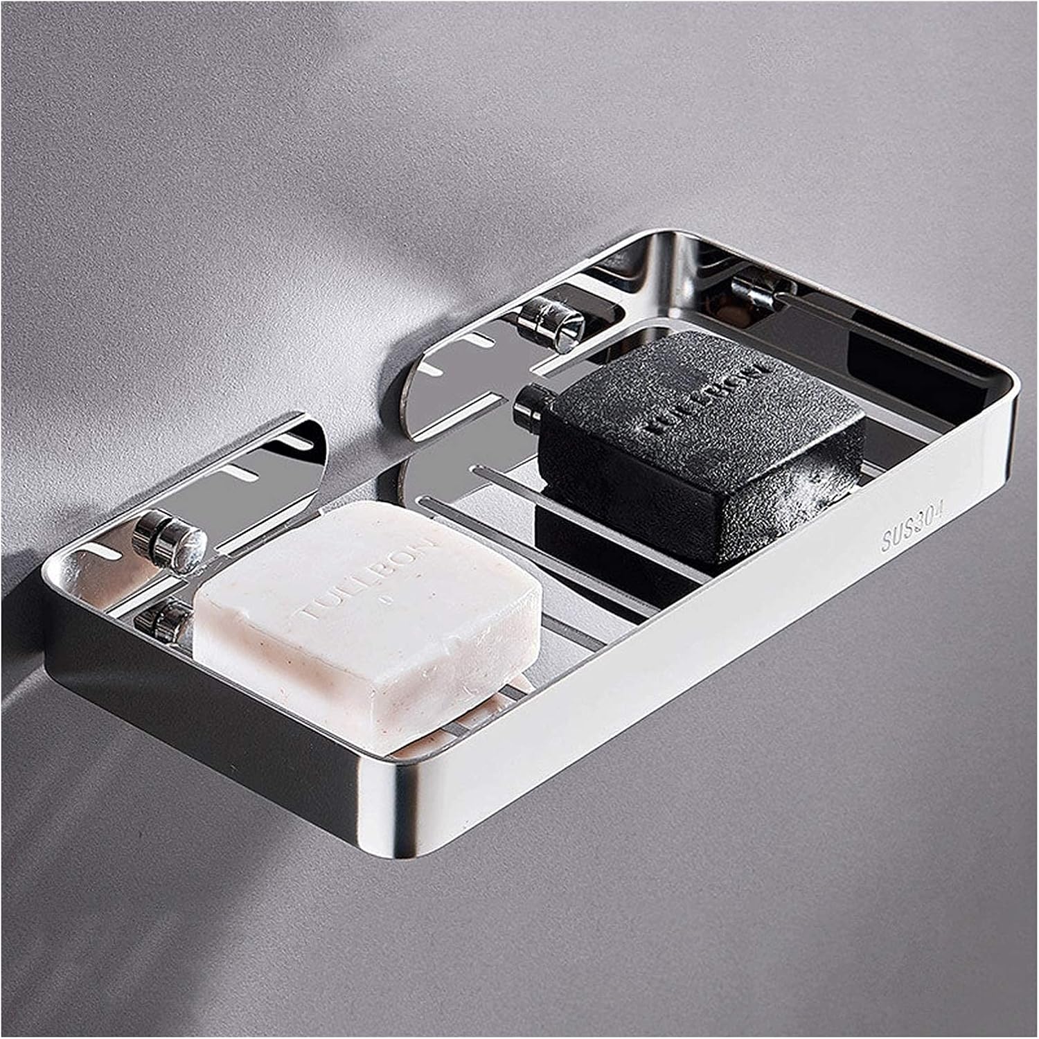 Picture of SUS304 Stainless Steel Heavy Duty Soap Case/ Dish/ Tray [Silver]