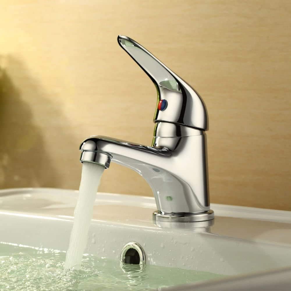 Picture of Basin Mixer Tap for Bathroom Single Lever Hot & Cold  Mixer Tap