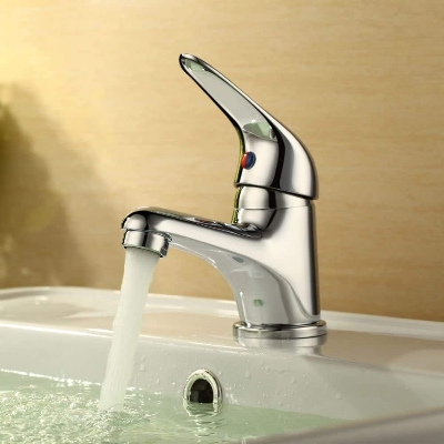 Picture of Basin Mixer Tap for Bathroom Single Lever Hot & Cold  Mixer Tap