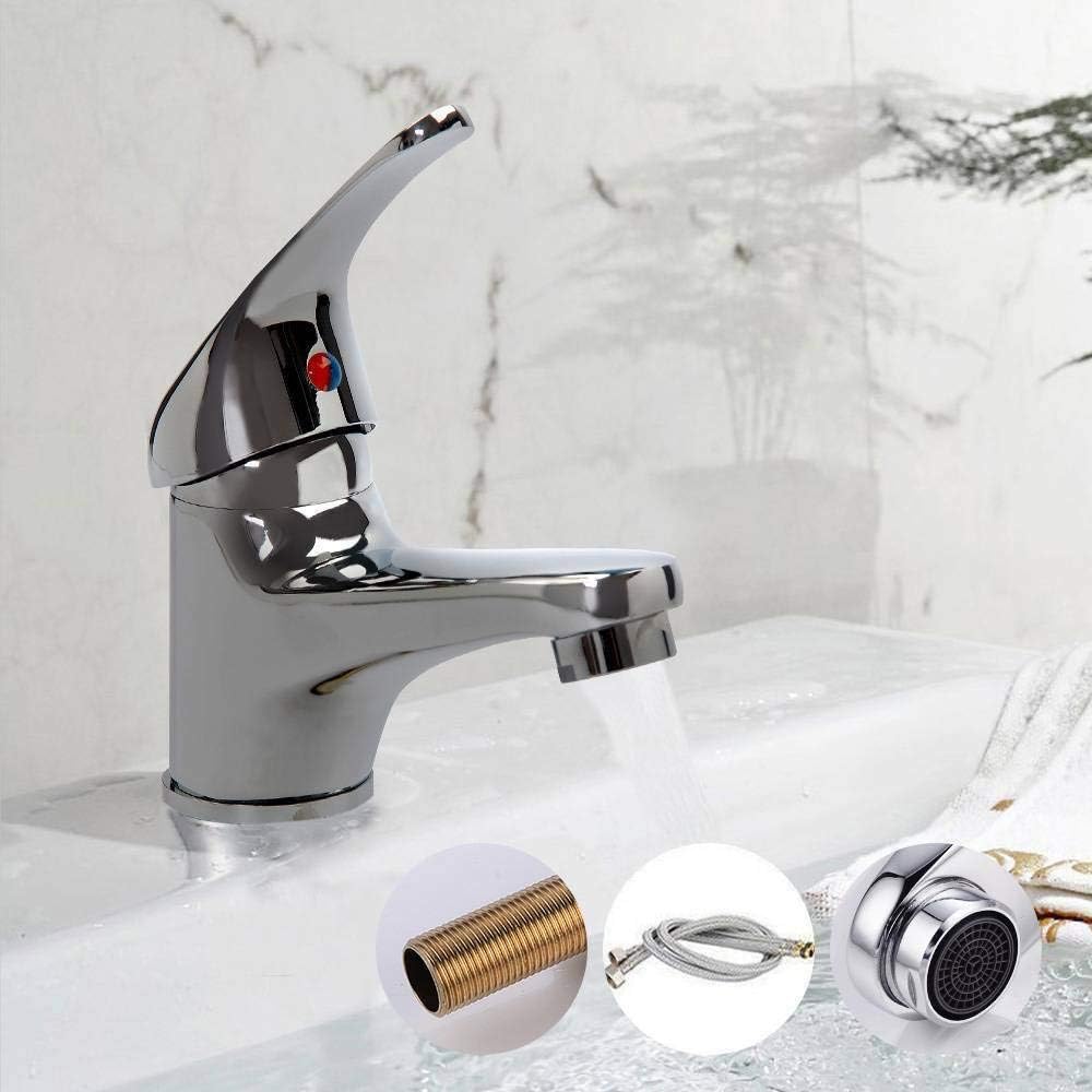 Picture of Basin Mixer Tap for Bathroom Single Lever Hot & Cold  Mixer Tap