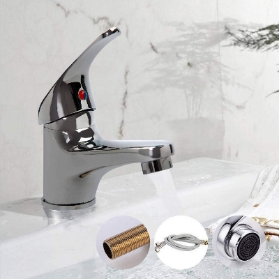 Picture of Basin Mixer Tap for Bathroom Single Lever Hot & Cold  Mixer Tap