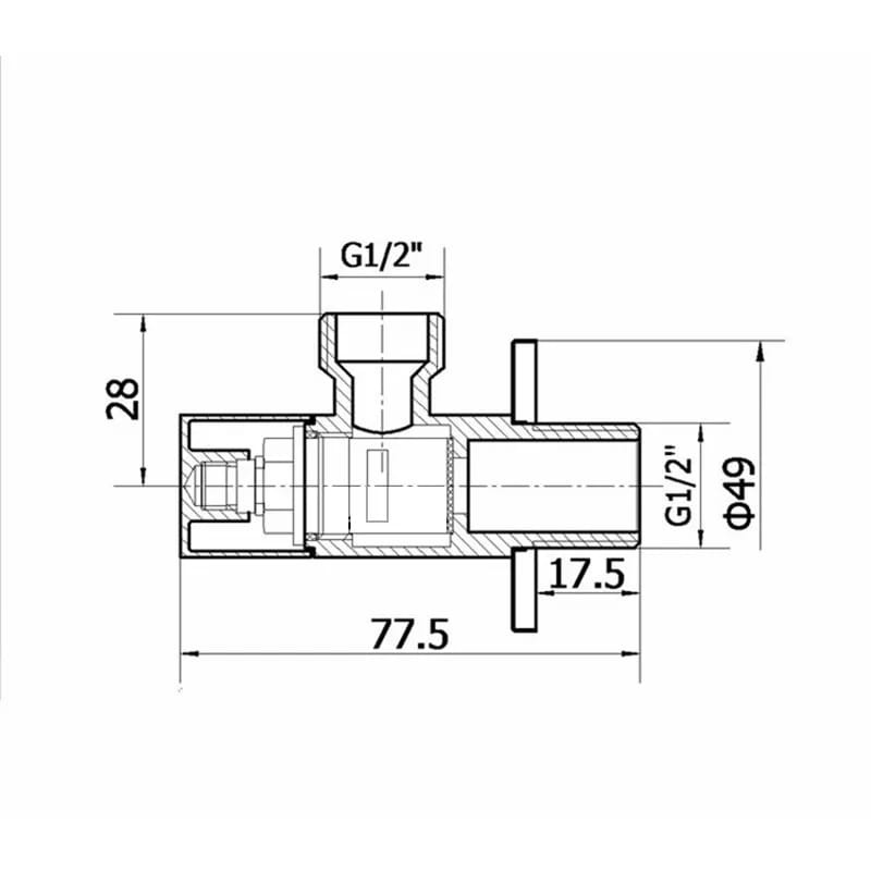Picture of Angle Stop cock / Angle Valve ( Brass Made)