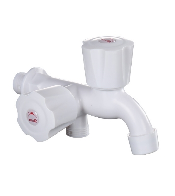 Picture of RFL Shine Twin (2 in 1) Bib Cock Water Tap for bathroom & toilet