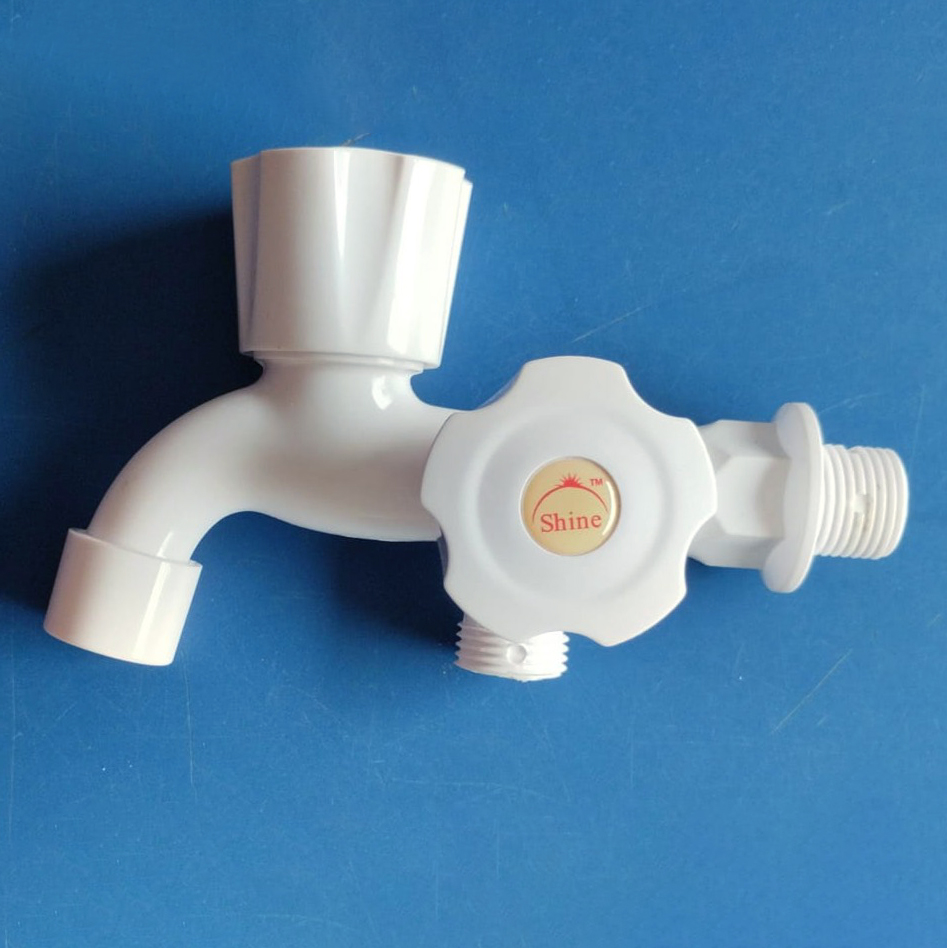 Picture of RFL Shine Twin (2 in 1) Bib Cock Water Tap for bathroom & toilet