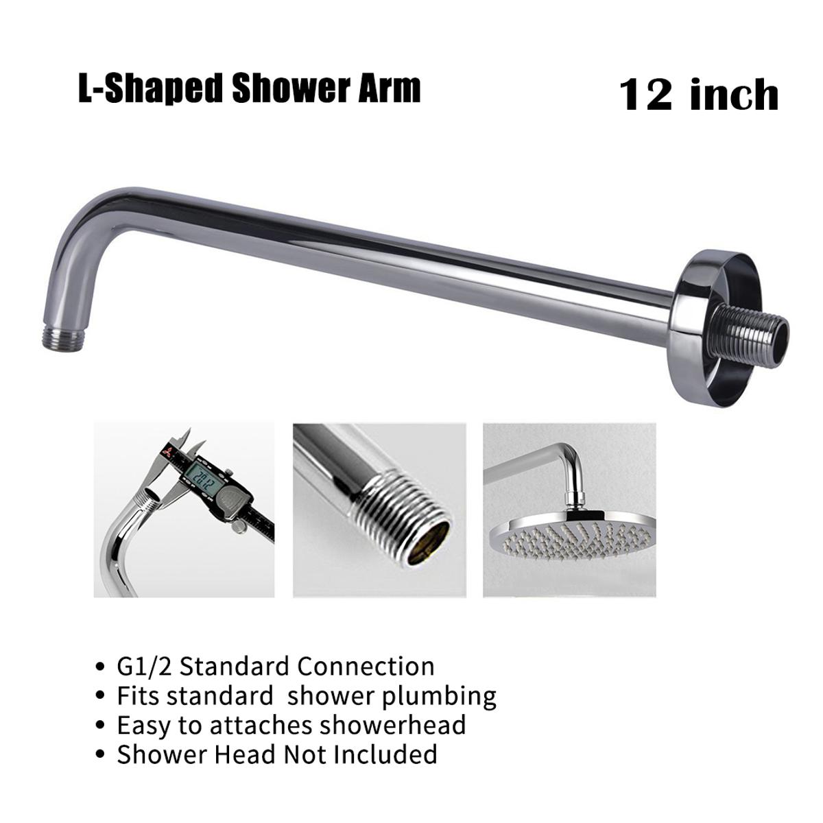 Picture of ATC Sanitaryware- 12 Inch L-Shaped Shower Arm Extension With Flange