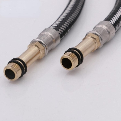 Picture of ATC Sanitaryware- 24" Stainless Steel 1/2" Basin Hot & Cold Mixer Connection Pipe - 2pcs