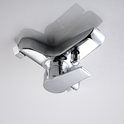 Picture of Hot and Cold Mixing Tap for Bathroom [BTM10, Silver Chrome]