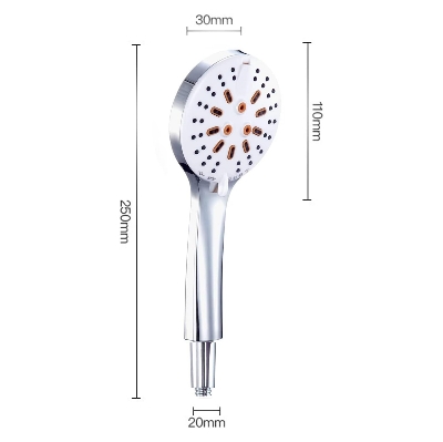 Picture of High Pressure Handheld Shower Head -setting，Hand Held Showerhead Set with 48 inch Stainless Steel Hose