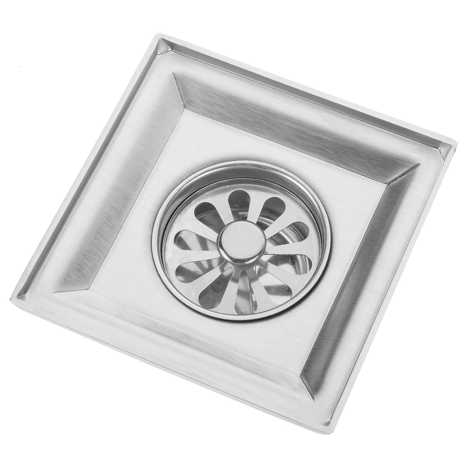 Picture of 5 Inch Floor Drain with Removable Stainless Steel Grid for Bathroom, Toilet & Kitchen