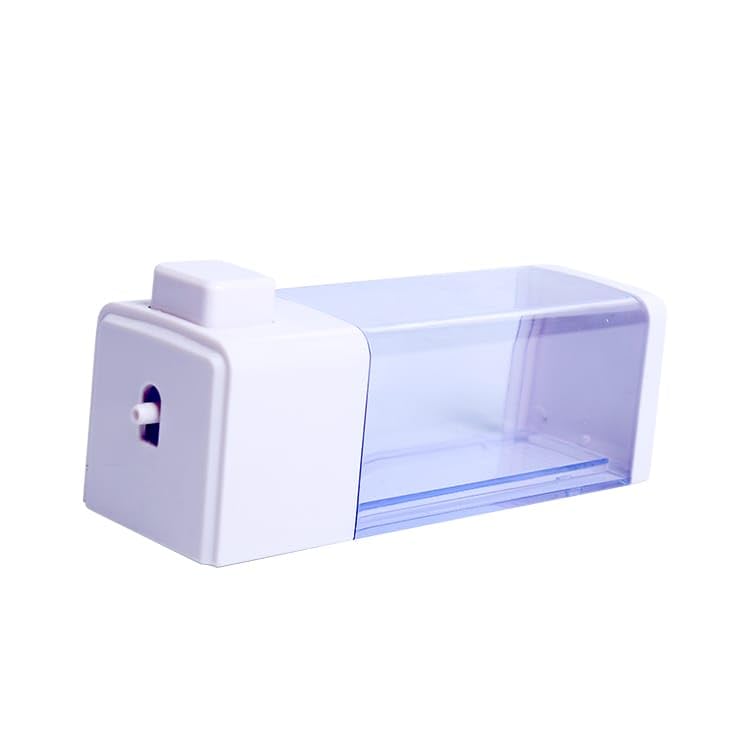 Picture of ABS Plastic Soap Shampoo Sanitizer Lotion Gel Dispenser Liquid Handwash Soap Dispenser for Bathroom Kitchen 350 Ml Clear (White)