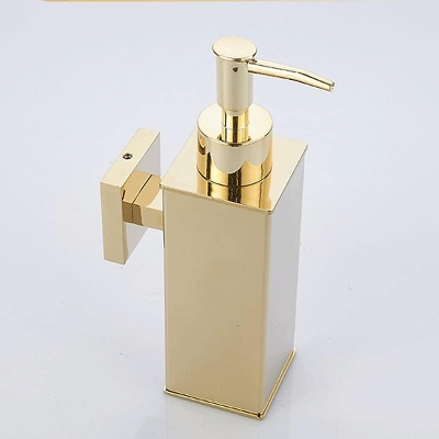 Picture of SUS304 Luxurious Stainless Steel Manual Soap Dispenser [Wall Mount; Gold, Black, Silver]