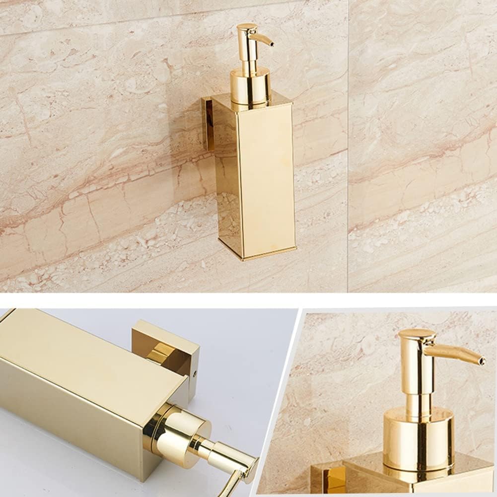 Picture of SUS304 Luxurious Stainless Steel Manual Soap Dispenser [Wall Mount; Gold, Black, Silver]