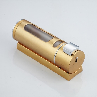 Picture of Wall Mount Soap Dispenser for Bathroom Kitchen Hand Sanitizer Dispenser Disinfectant Shower Gel Lotion Shampoo Soap Dispenser Gold 400ml