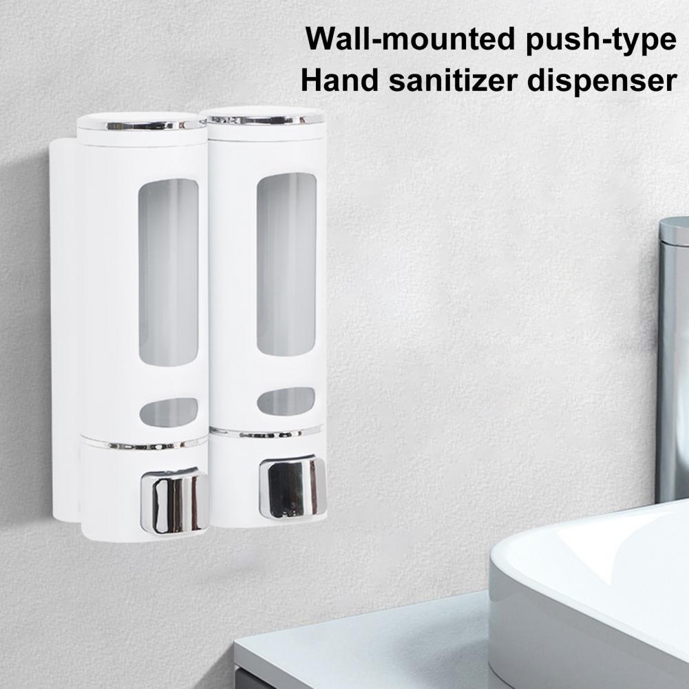 Picture of Wall Mount Soap Dispenser for Bathroom Kitchen Hand Sanitizer Dispenser Disinfectant Shower Gel Lotion Shampoo Soap Dispenser 400ml White