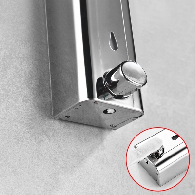 Picture of LINDA Stainless Steel Wall Mounted Liquid Soap Dispenser - 400 ML [Silver; 400 ml]