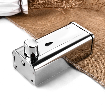 Picture of LINDA Stainless Steel Wall Mounted Liquid Soap Dispenser - 400 ML [Silver; 400 ml]