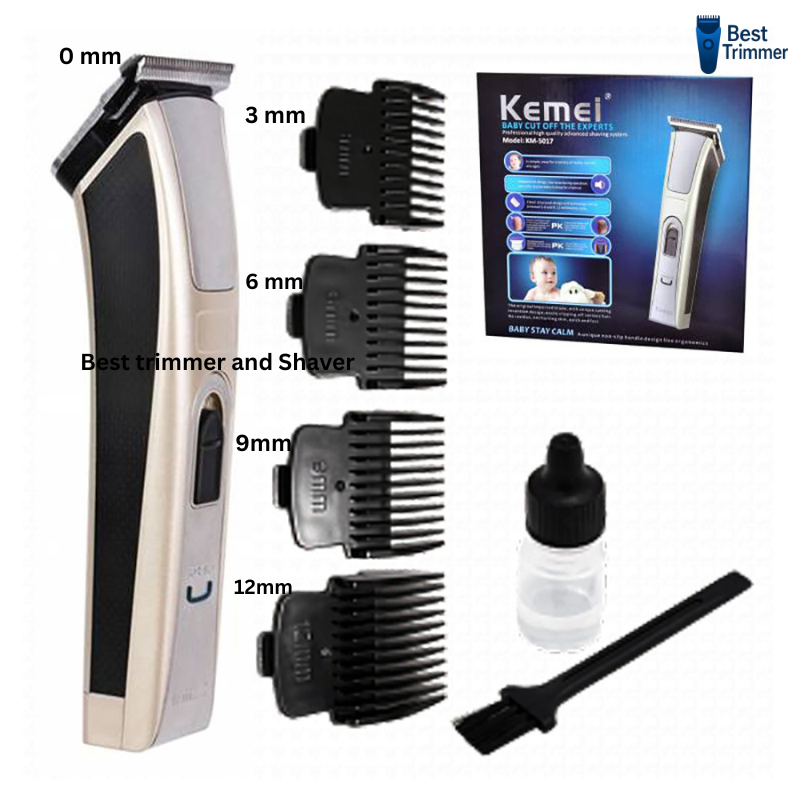 Picture of Kemei Km 5017 Rechargeable Hair And Beard Clipper Trimor For Men