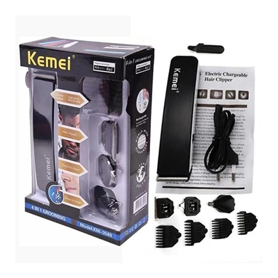 Picture of Kemei KM 3580 4 in 1 Rechargeable Professional Grooming Kit