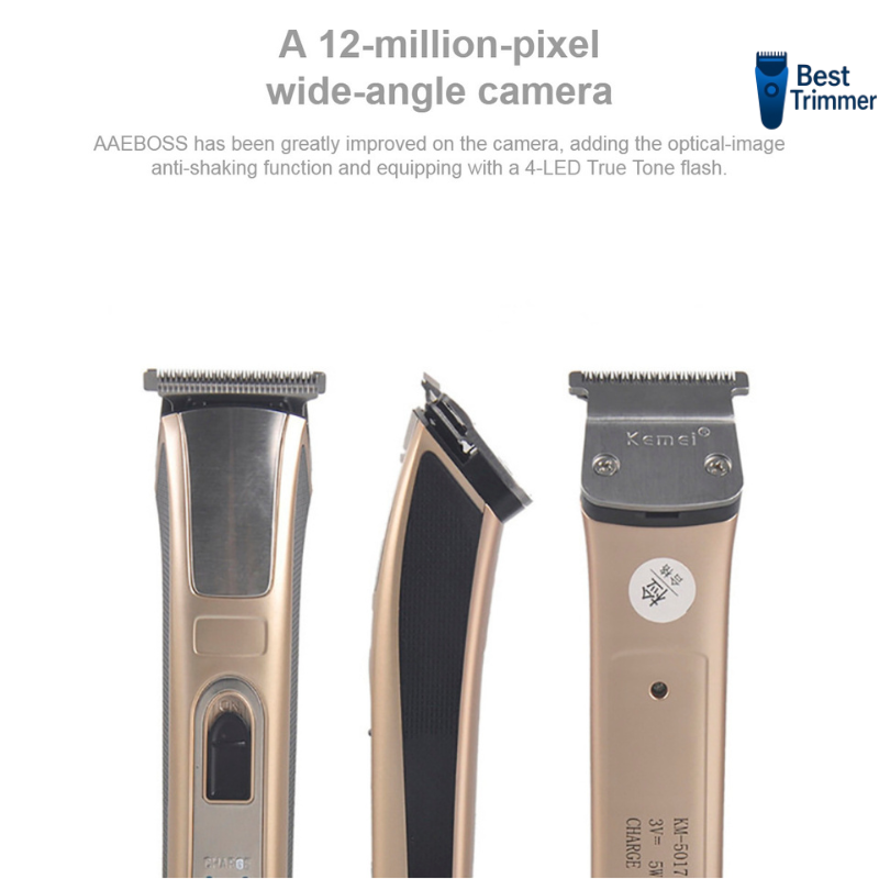 Picture of Kemei km 5017 Rechargeable Hair & Beard Clipper Trimmer for men