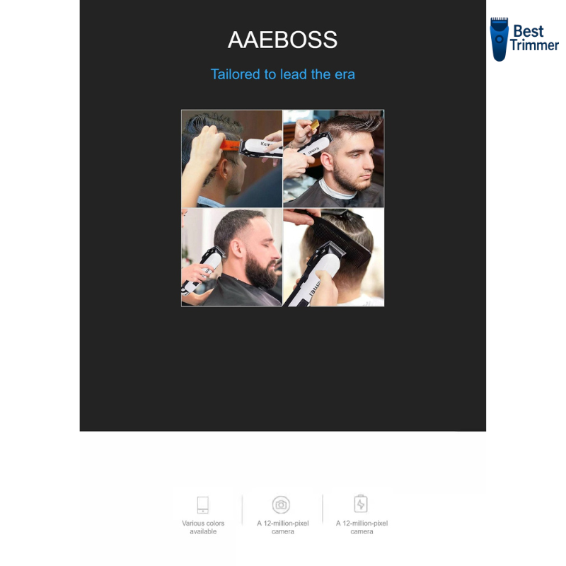 Picture of Kemei KM-809A Digital AC/DC Electric Rechargeable Professional Hair Clipper Trimmer