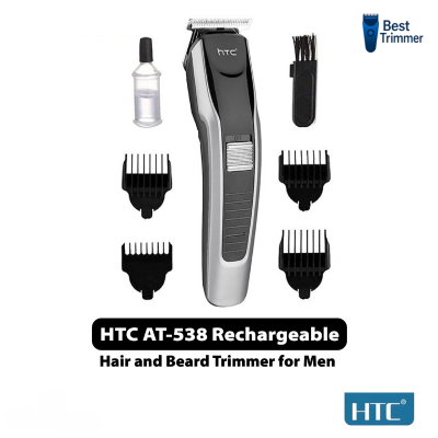 Picture of HTC AT 538 Rechargeable Hair and Beard Trimmer for Men