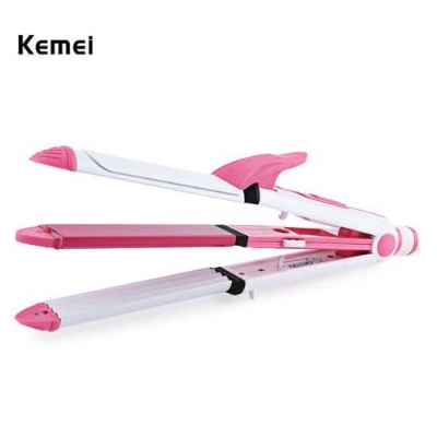 Picture of Kemei Km-1213 Professional Multifiers 3 In 1 Electric Ceramic Iron Wave Hair Carler Straight