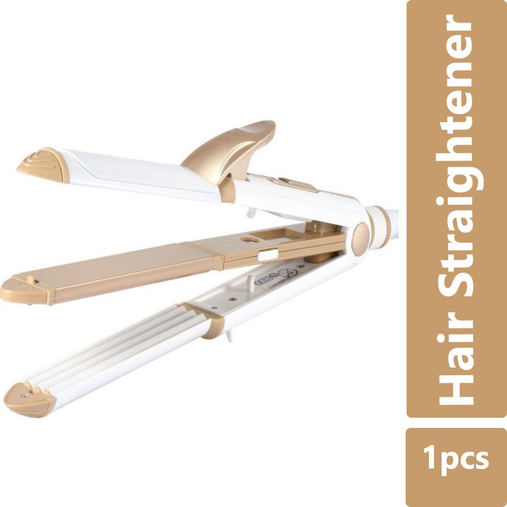 Picture of Kemei KM-1213 Professional Multifunction 3 In 1 Electric Ceramic Iron Wave Hair Curler Straighter