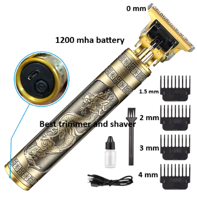 Picture of Vintage T9 Recharge Professional Hair Trimmer metal body with type C fast charging port