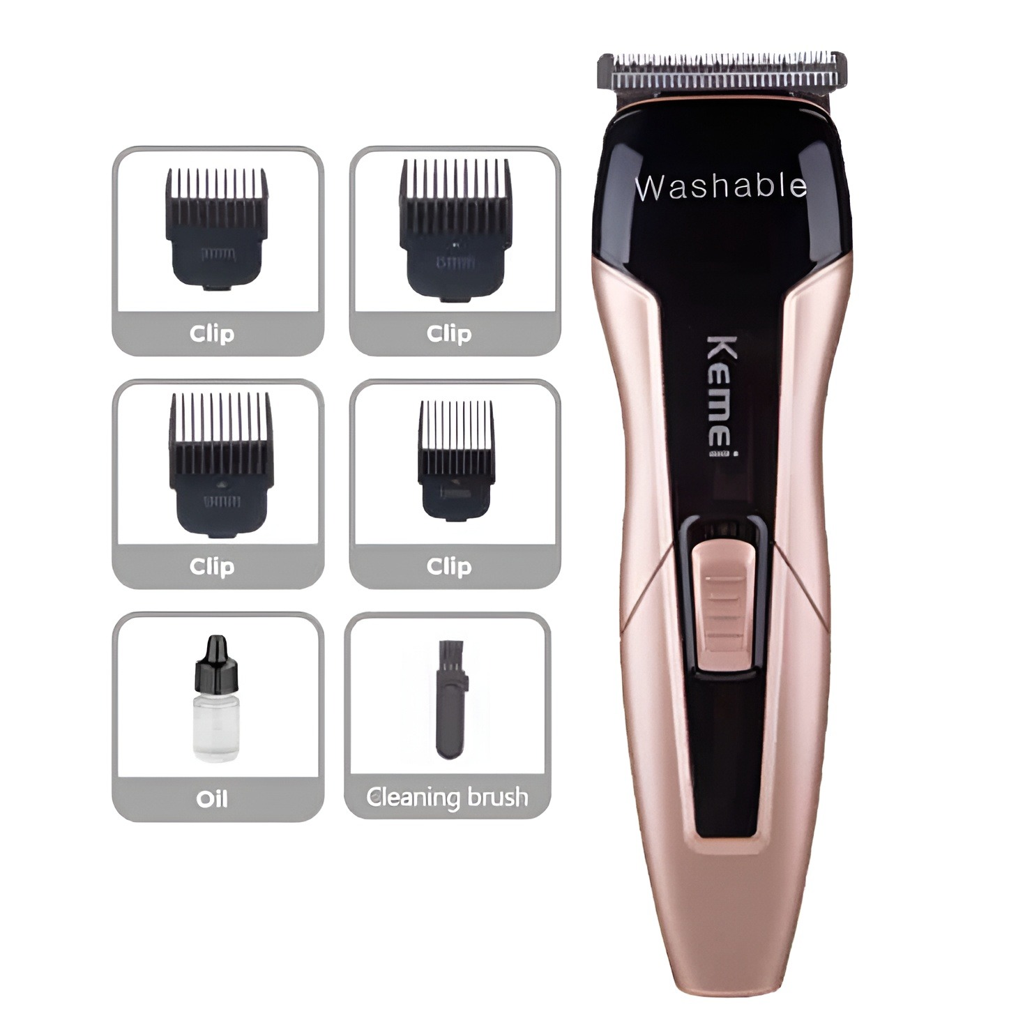 Picture of Kemei KM 5015 Beard Professional Rechargeable Hair Trimmer /Clipper/Shaver