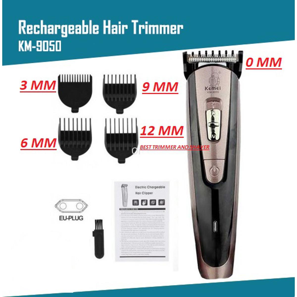 Picture of Kemei KM-9050 Rechargeable Hair And Beard Trimmer for men