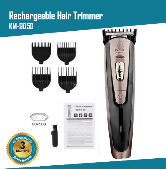 Picture of Kemei KM-9050 Rechargeable Hair And Beard Trimmer for men