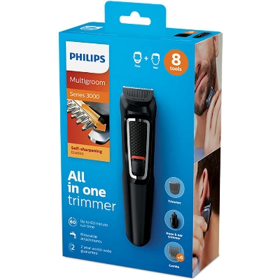 Picture of Philips MG3730/15 Multigroom 8 in 1 Face and Hair Trimmer Series 3000 for Men