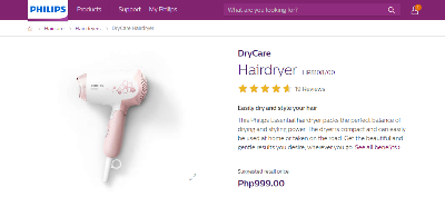 Picture of Philips HP8108/00 DryCare Hair Dryer for Women