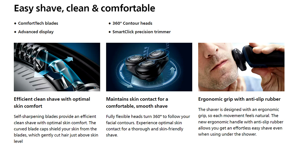 Picture of Philips S5444/03 Electric Shaver Wet and Dry Shaver Series 5000 for Men