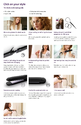 Picture of Philips BHH811/03 StyleCare Multi-Styler Straightener for Women