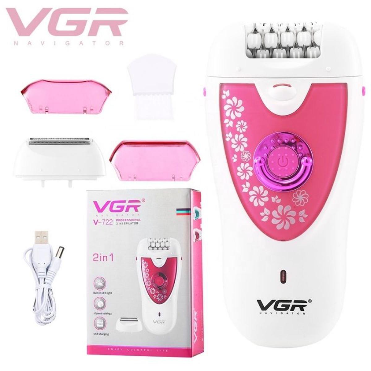 Picture of VGR V-722 Professional 2 In 1 Epilator