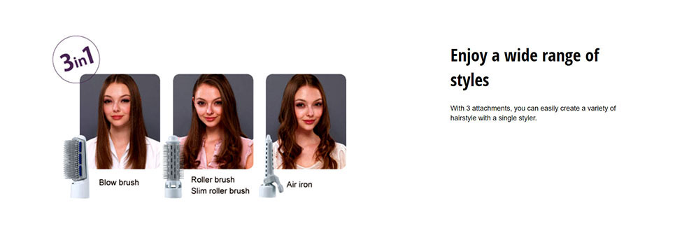 Picture of Panasonic EH-KA31 Multi Hair Styler 3 in 1 for Women