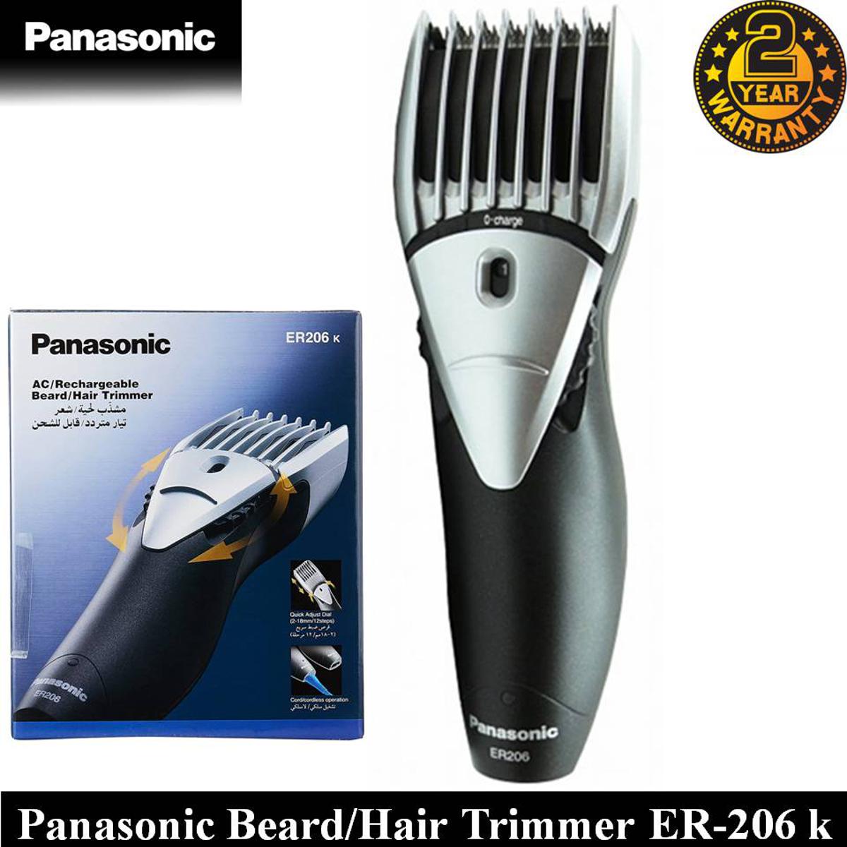Picture of Panasonic ER-206K Professional Cord Cordless Hair Beard Trimmer Clipper for Men