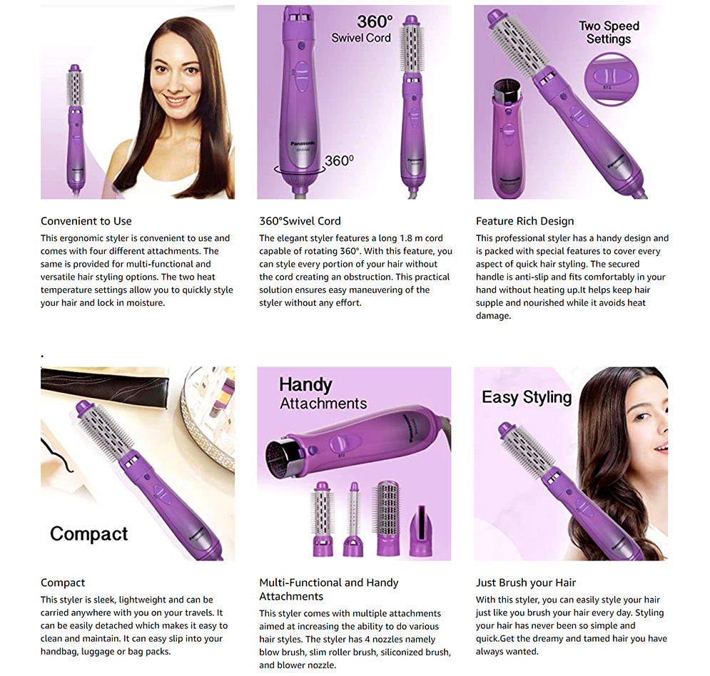 Picture of Panasonic EH-KA42 Multi-Styler 4 in 1 Hair Styler for Women