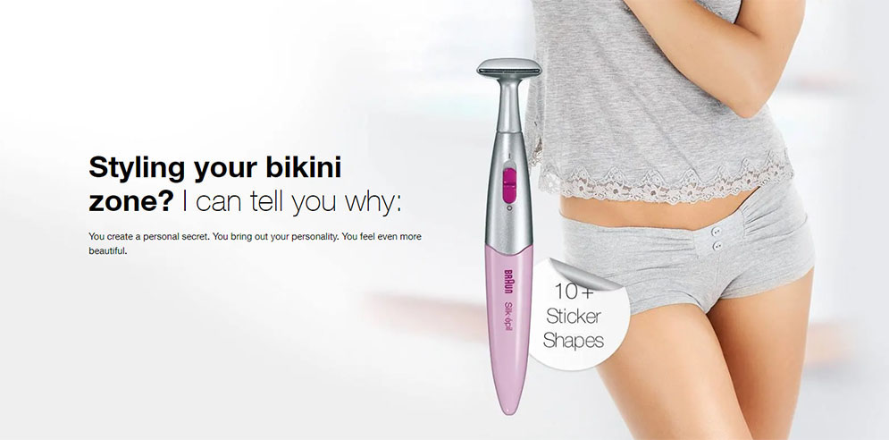 Picture of Braun FG1100 Silk Epil Bikini Styler 3 in 1 Trimmer Hair Removal for Women