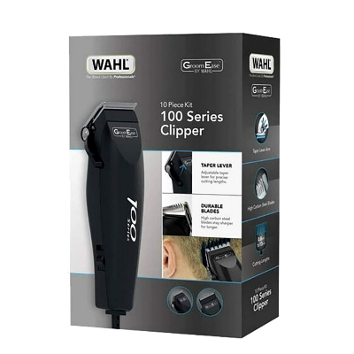 Picture of Wahl 79233-917 GroomEase 100 Series Corded Hair Clipper 10 Piece Kit for Men