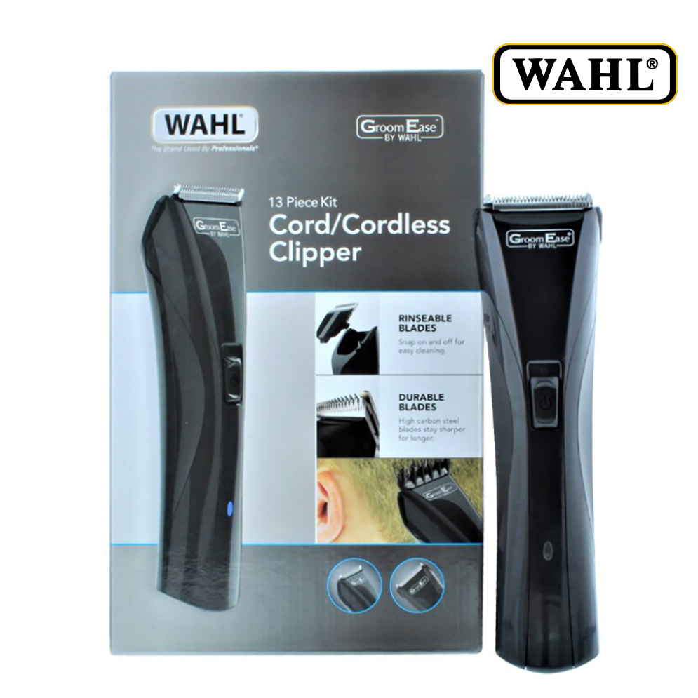 Picture of Wahl 9698-417 GroomEase Cord Cordless Hair Clipper 13 Piece Kit for Men