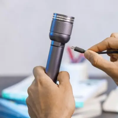 Picture of Geepas GFL51078 USB Rechargeable Waterproof LED Flashlight