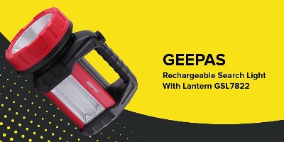 Picture of Geepas GSL7822 Rechargeable LED Search Light With Lantern